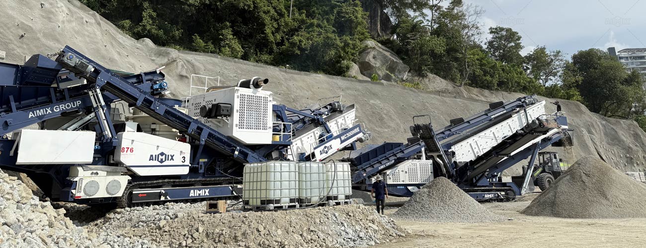 2 en 1 Planta Trituradora Móvil con Chancadora Secundaria sobre Orugas