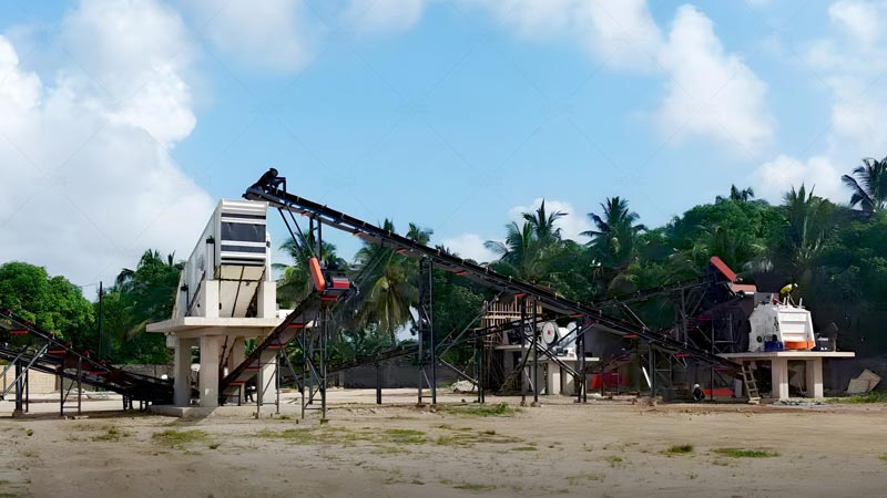 Planta Estacionaria con Trituradora Secundaria para Minerales no Metálicos