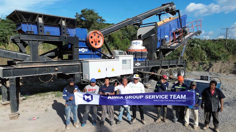 Trituradora Móvil de Piedra de 50 TPH en el Salvador