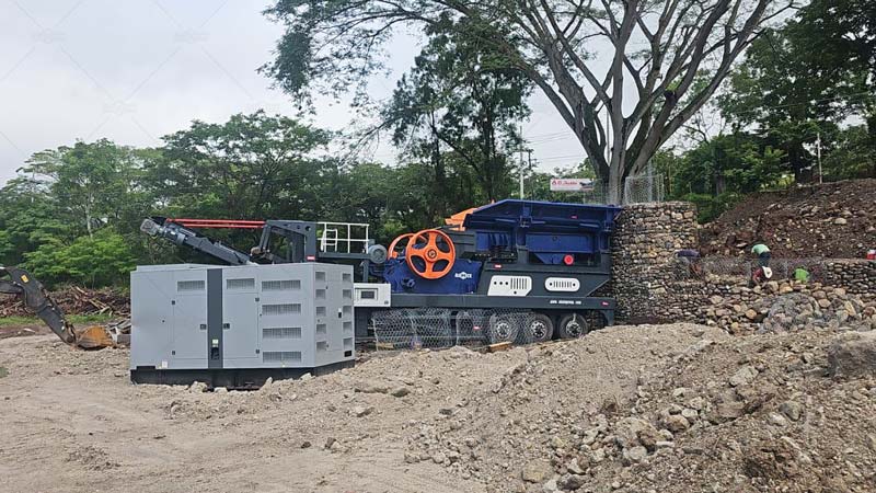 150TPH Planta Trituradora de Piedra Móvil 2 en 1 para Honduras