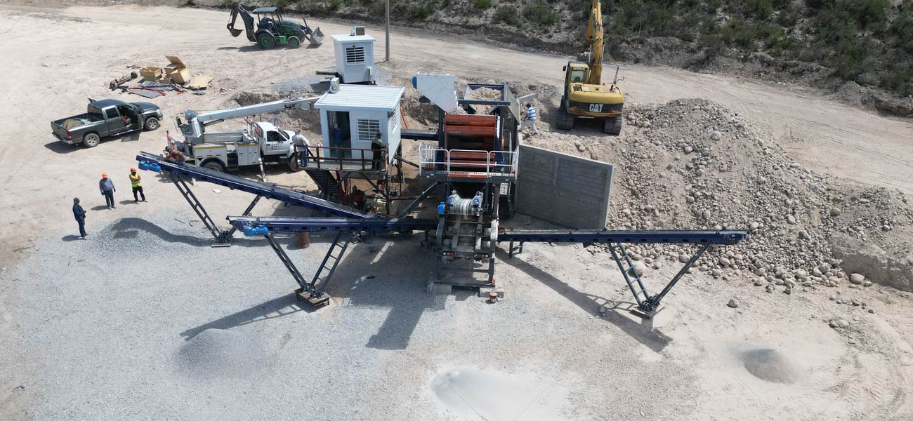 80TPH Planta Trituradora de Piedra en México de Tipo Móvil