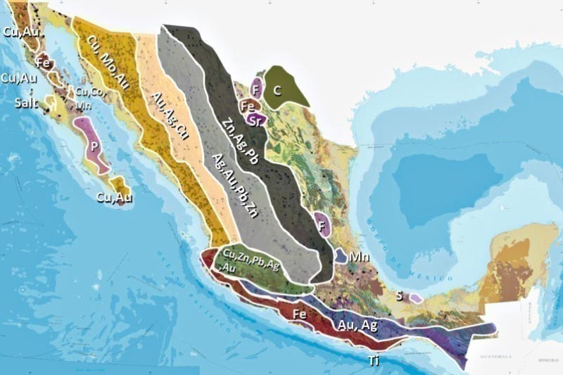 Mapa Minera de México