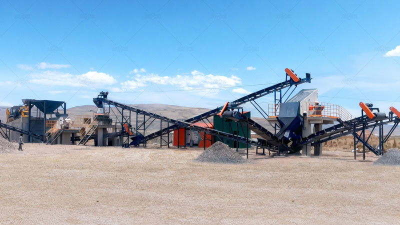 Planta Chancadora Estacionaria en Perú para Procesar Piedra de Río