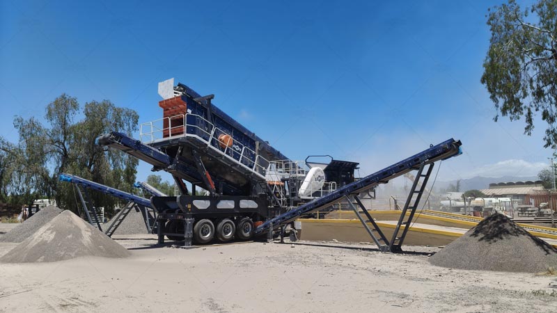 Trituradora de Piedra Móvil 4 en 1 en Argentina para Proyecto de Minería Verde