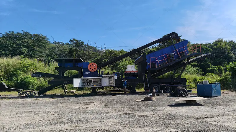 AIMIX Trituradora de Piedra Precio en Venta de Tipo Móvil 4 en 1