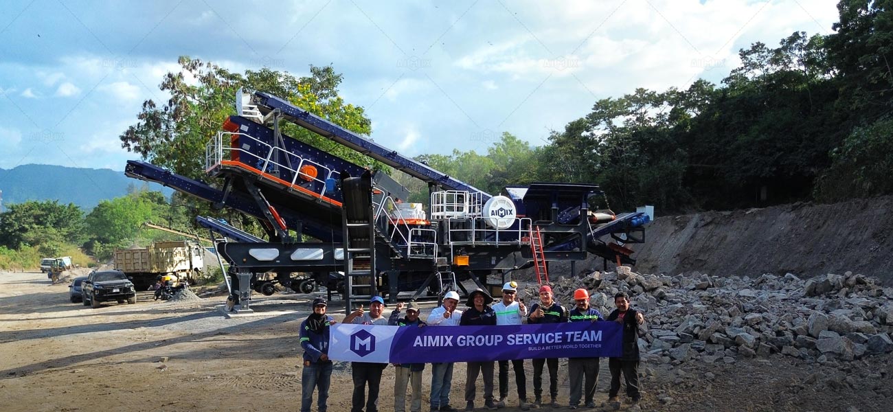 AIMIX Planta de Áridos Móvil en El Salvador